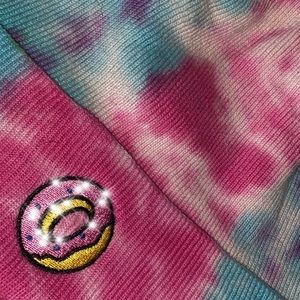 Odd Future Pink & Blue Tie Dye Cuff Beanie